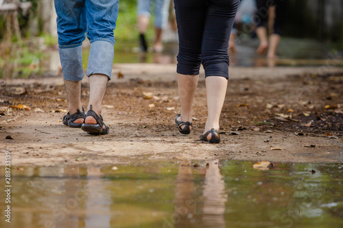 walking on water