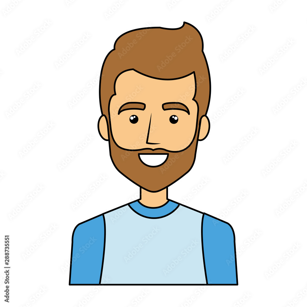 young man with beard urban style character young man with beard urban style character