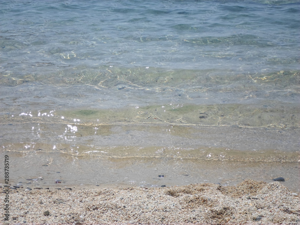 waves on the beach