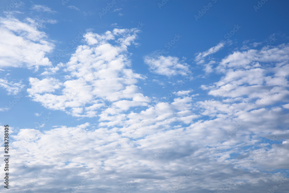 white cloud on blue sky weather background