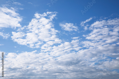 white cloud on blue sky weather background