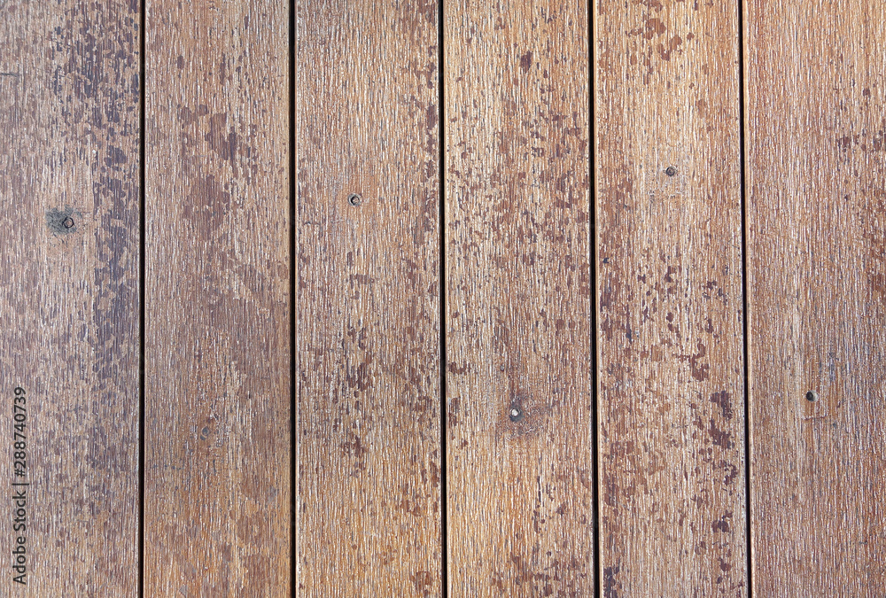 Naklejka premium vertical row of grunge hardwood panel of decking floor texture background