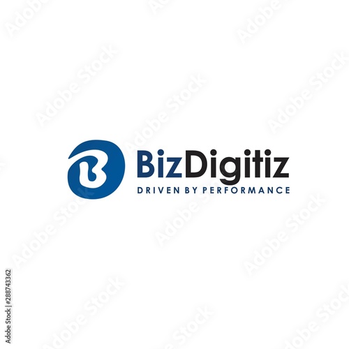 Basic letter  b logo