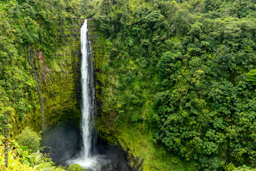 waterfall in Hawaii photo