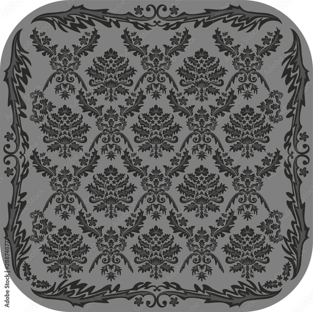 Damask floral pattern Damask floral pattern
