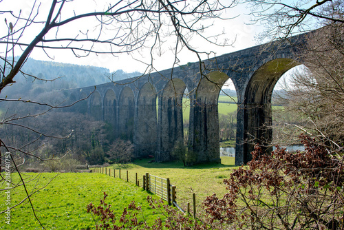 Shillamill Viaduct was built in 1889. This magnificent structure with 12 spans each of 50 feet took the railway over the River Lumburn and the Tavistock Canal.