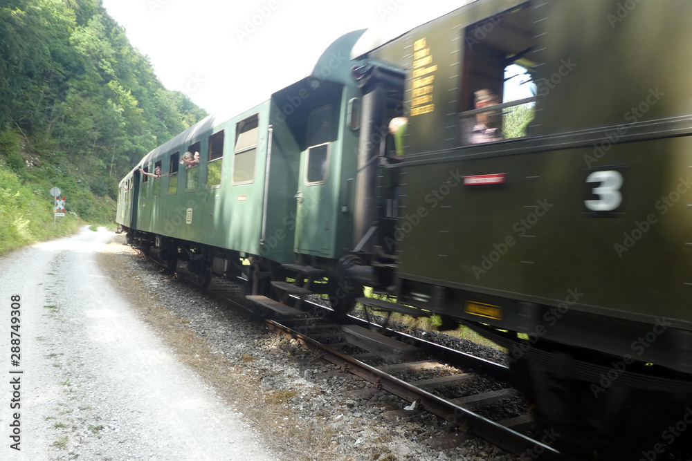 Fototapeta premium Dampfbahn fränkische Schweiz