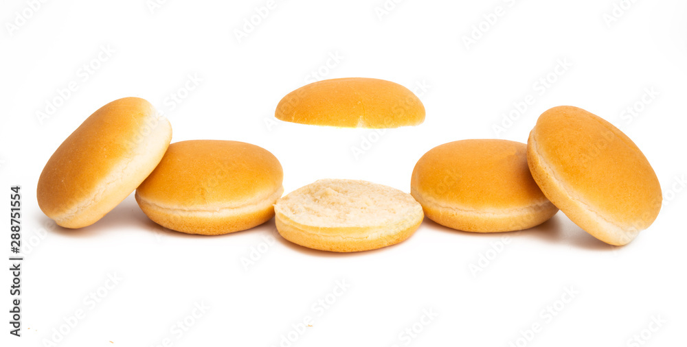 hamburger buns isolated hamburger buns isolated