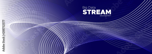 Particles Vector. Glow Technology Background. 