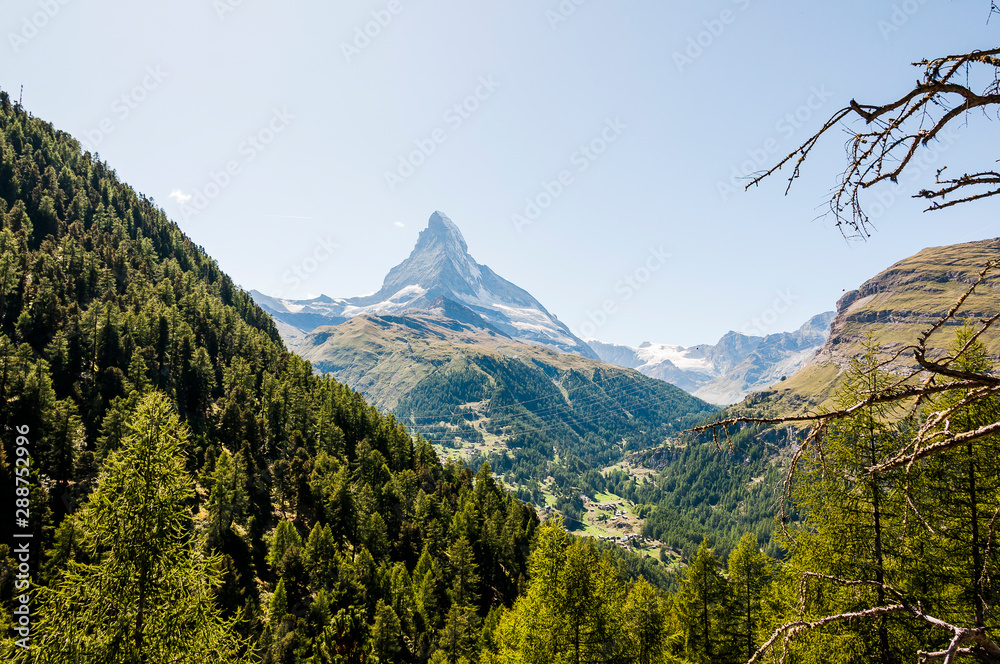 Obraz premium Zermat, Matterhorn, Zmuttgletscher, Gletscher, Furggsattel, Alpen, Wallis, Sommer, Schweiz