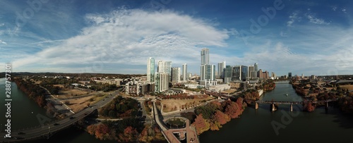 Austin Texas from the Skyline in Autumn
