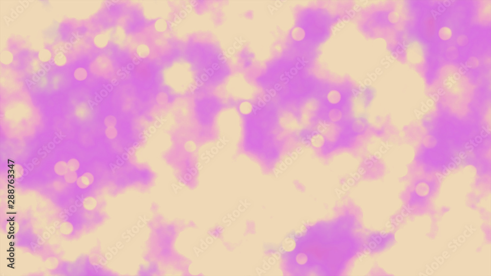 Abstract background. Bokeh particles. Blurry texture. Purple