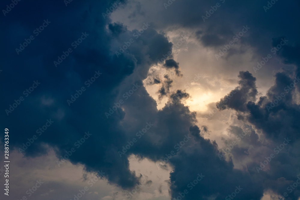 Light in the Dark and Dramatic Storm Clouds Light in the Dark and Dramatic Storm Clouds