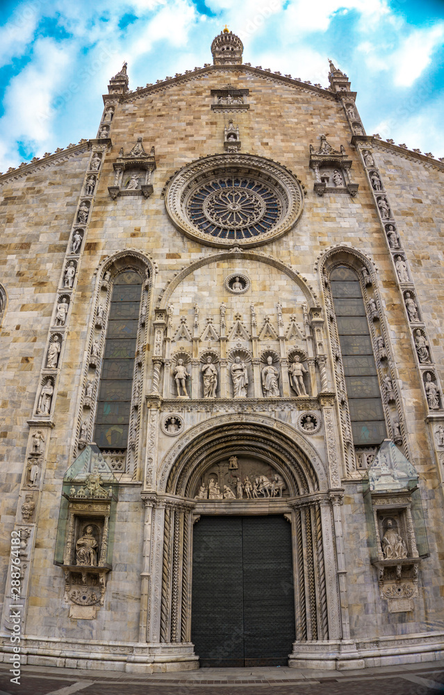 Exterior view of Como Cathedral (Duomo di Como)