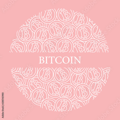 Bitcoins. Digital currency. Blockchain technology.