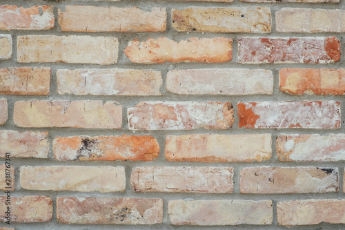 Brown brick wall background and texture vintage style