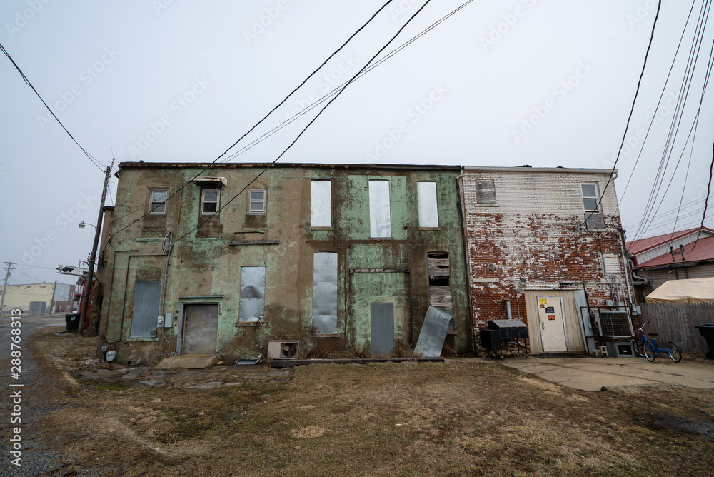 Forgotten houses in small town Forgotten houses in small town