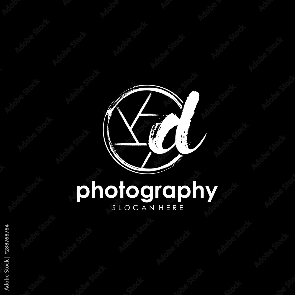 Initial letter D linked inside signature minimalist luxurious photography. Initial letter D linked inside signature minimalist luxurious photography.