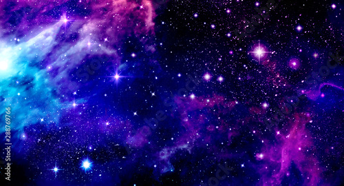 Outer space, universe, nebula, stars, star cluster, blue, purple, pink, bright, astronomy, science