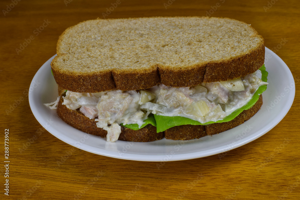 chicken salad on bread chicken salad on bread