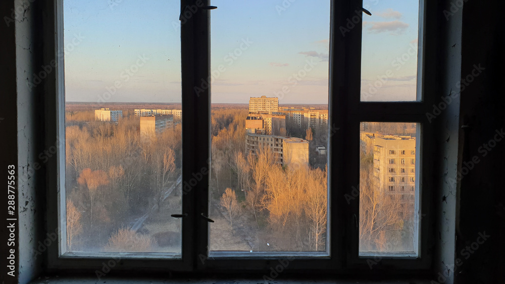 Fototapeta premium Window to the Pripyat