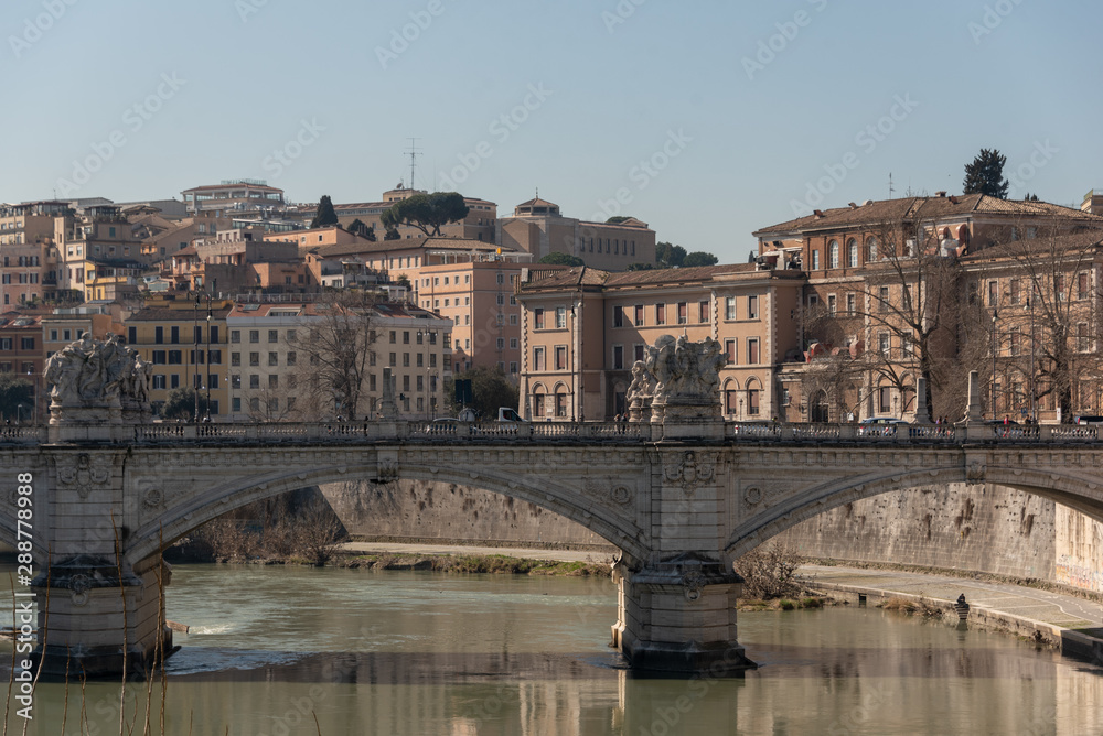 view of the tiber from castel sant'angelo