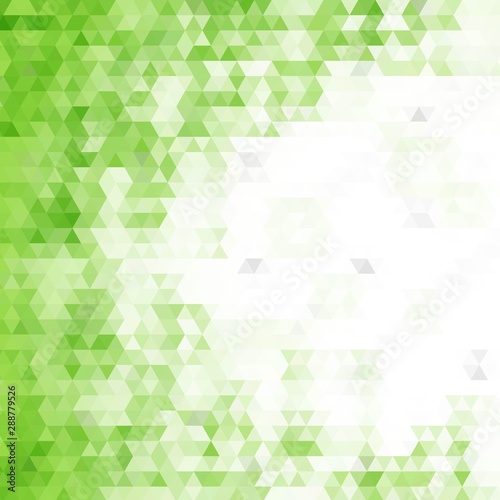 green abstract triangular pattern. vector background. eps 10