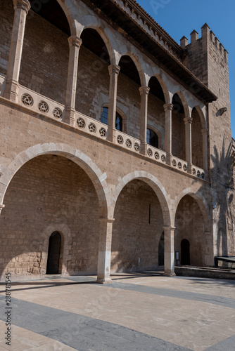 view of the Gothic cathedral of Palma de Mallorca