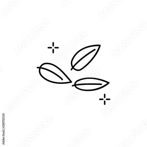 Coca leaves Peru icon. Element of Peru icon