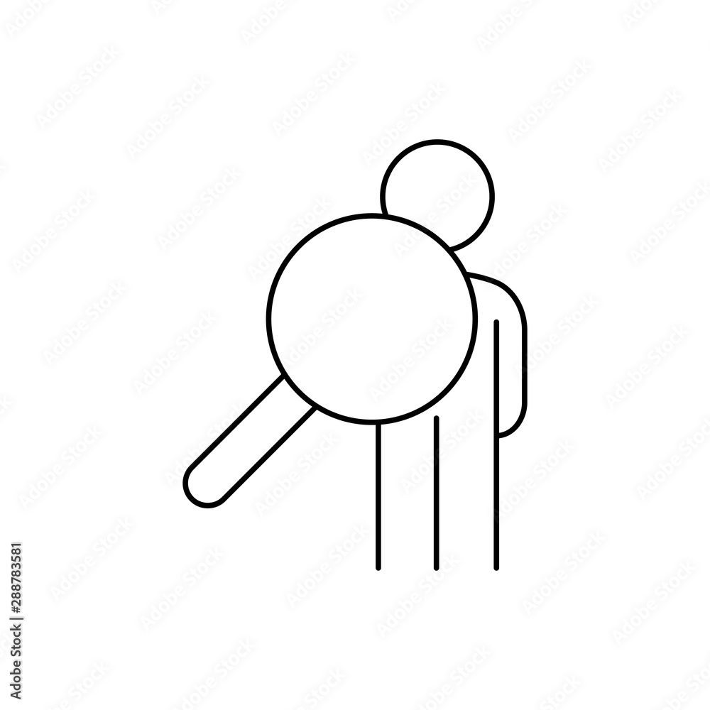 Search magnifier icon. Element of user experience icon Search magnifier icon. Element of user experience icon
