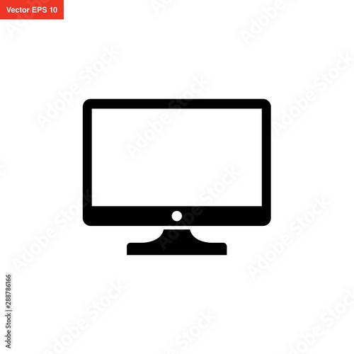 monitor, laptop, pc icon vector