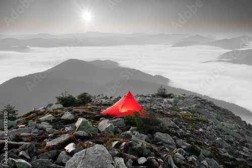 Star Bivouac with Red Tent