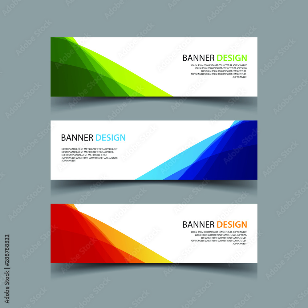Fototapeta premium Vector Abstract design banner web template