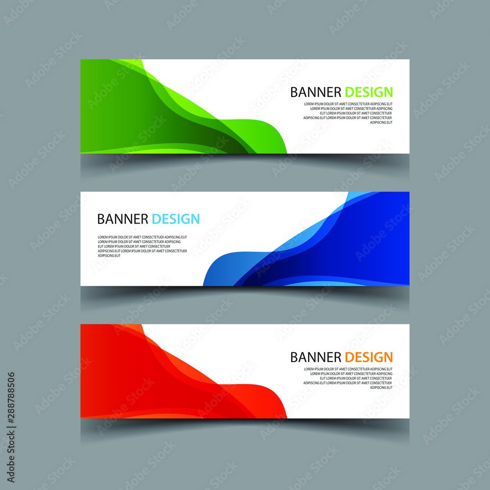 Fototapeta premium Vector Abstract design banner web template