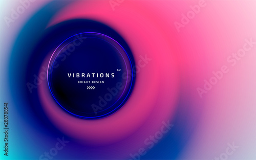 Liquid abstract background with colorful smooth flow of colors. Beautiful blurred backdrop with fluid gradient. Twisted design with gradual blend between shades. Vector template of cover, presentation