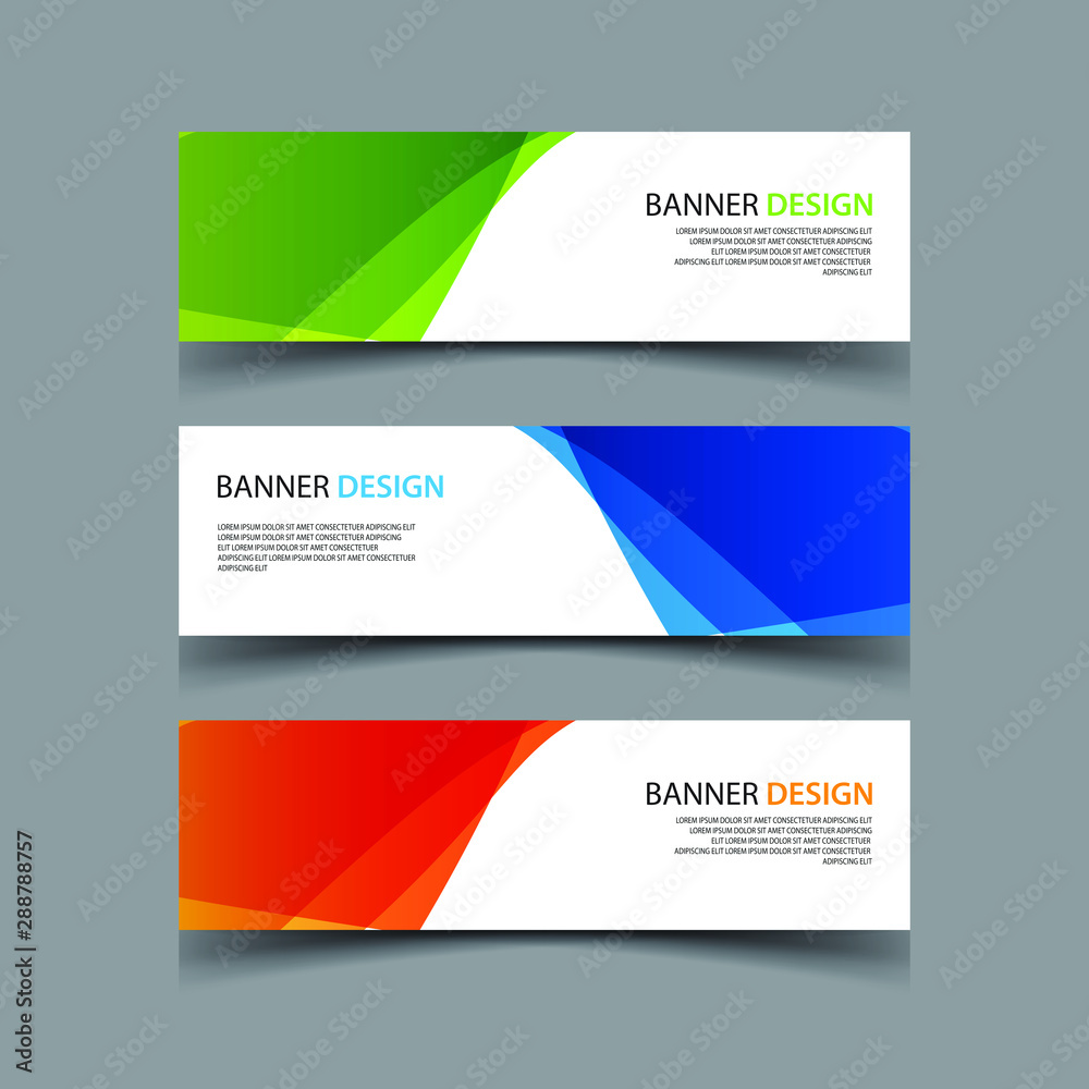 Vector Abstract design banner web template