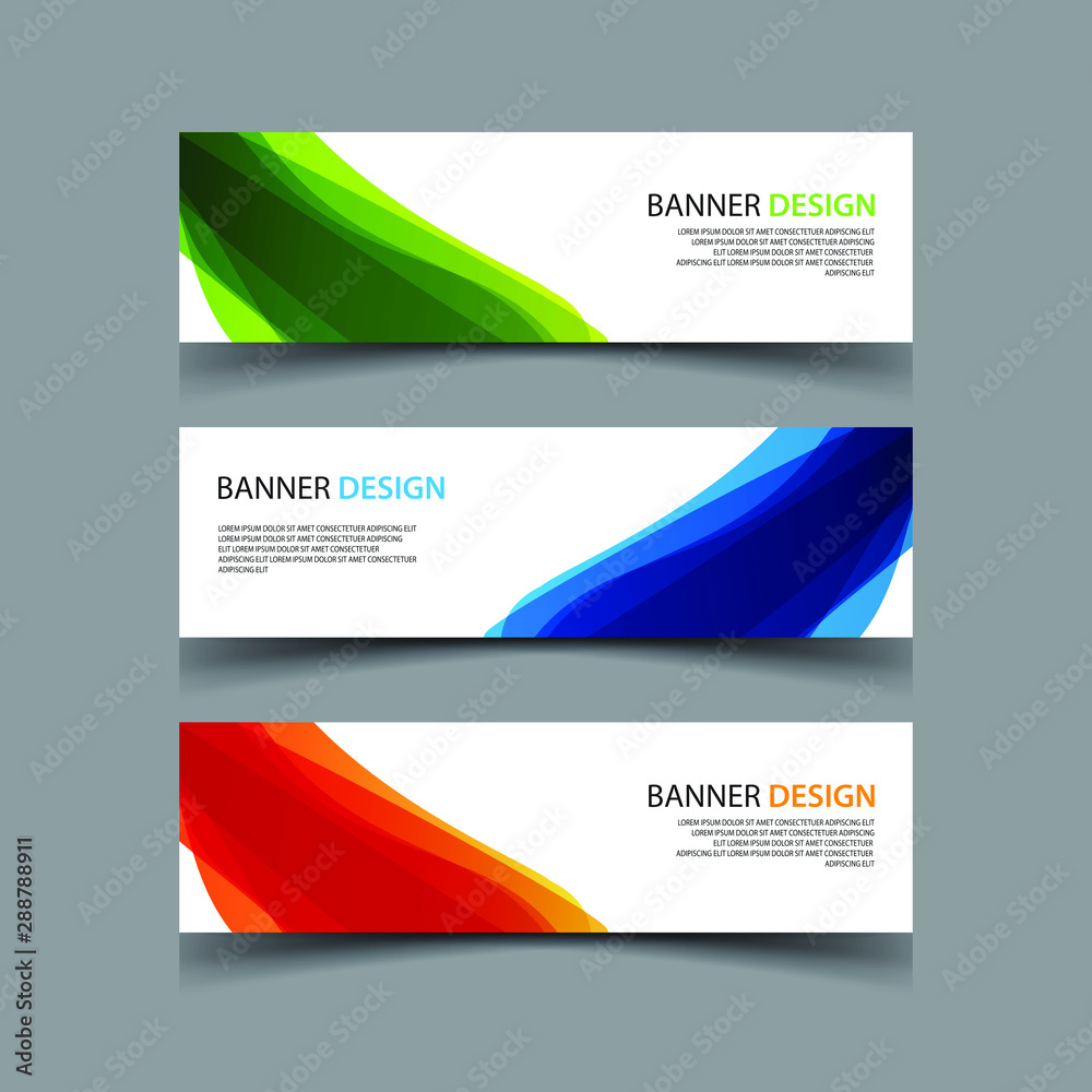 Fototapeta premium Vector Abstract design banner web template