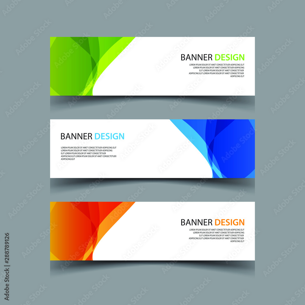 Fototapeta premium Vector Abstract design banner web template
