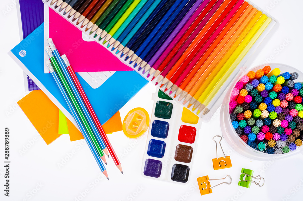 School items and student accessories. Studio Photo School items and student accessories. Studio Photo