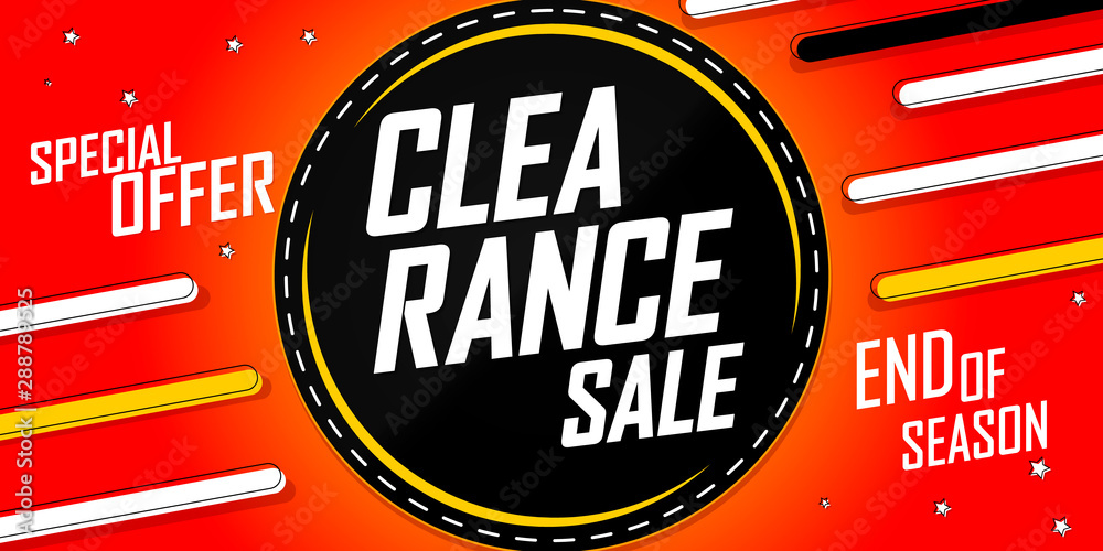 Premium Vector  Stock clearance sale banner design