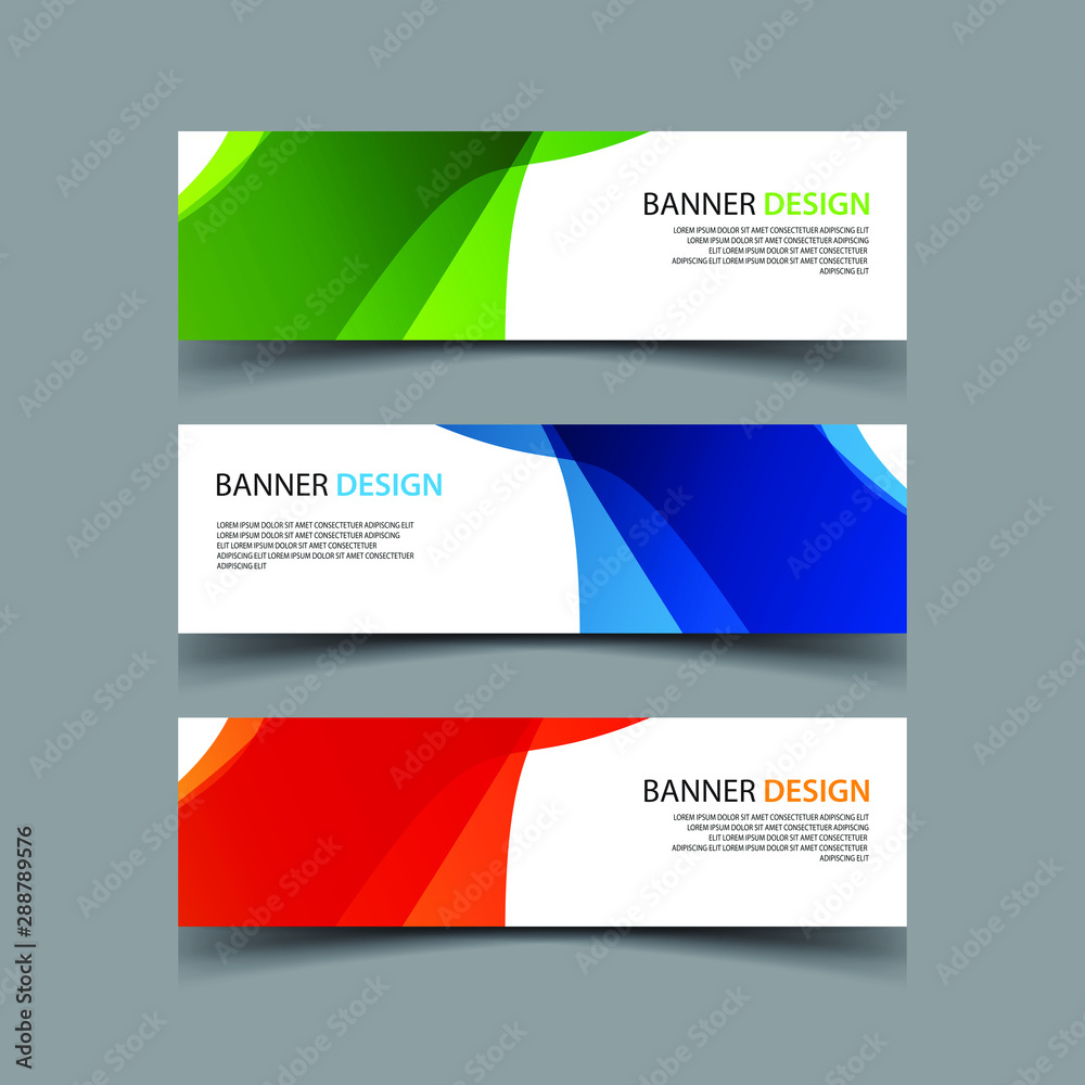 Fototapeta premium Vector Abstract design banner web template