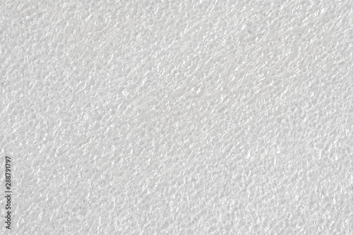 White insulation and packaging synthetic material - polyurethane foam. Texture for design or research photo
