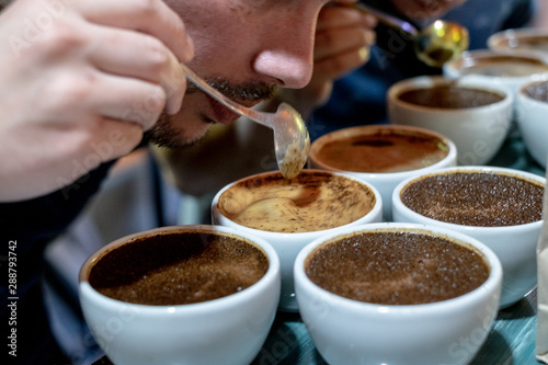 Coffee cupping