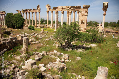 Baalbeck, Lebanon: Ancient Roman Ruins and Columns photo