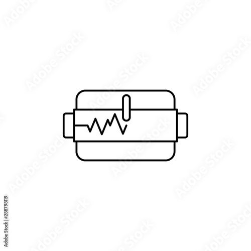 Seismometer seismic earthquake icon. Element of natural disaster icon