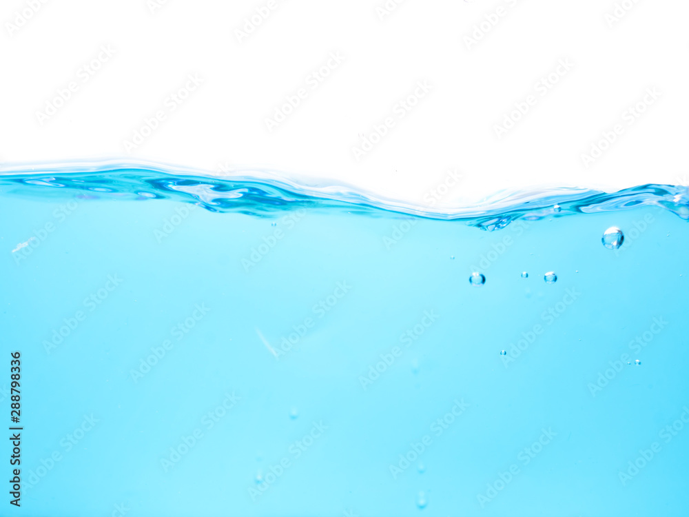 Water waves and bubbles in a white background Water waves and bubbles in a white background
