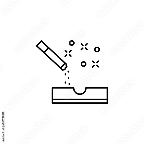 Ashtray, cigarette icon. Element of quit smoking icon