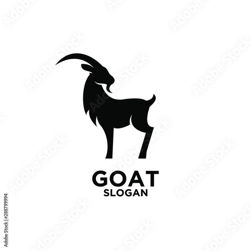 goat logo icon design vector