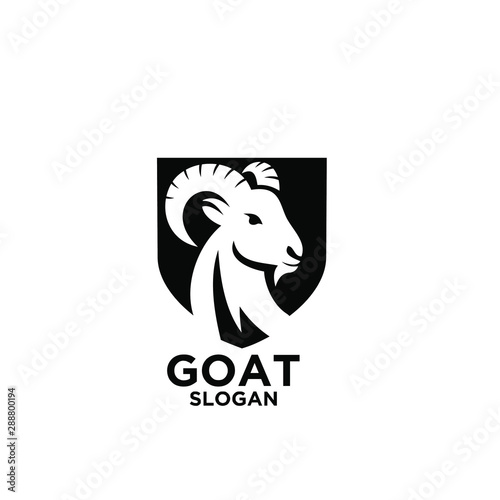 goat logo icon design vector
