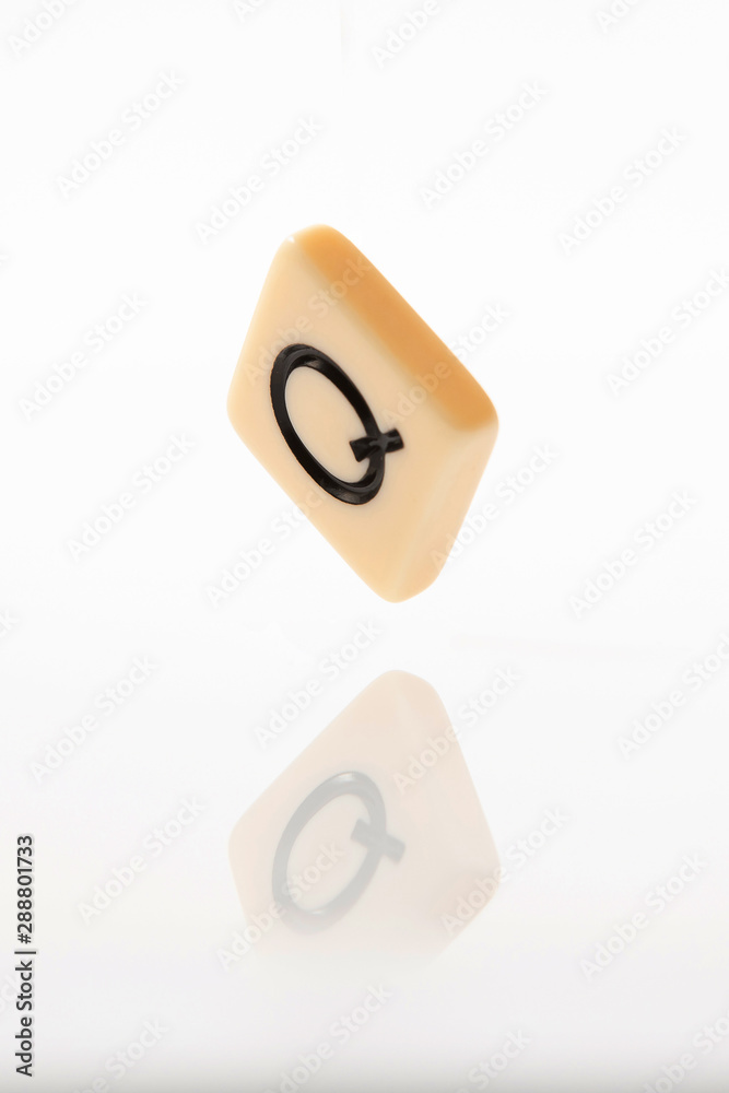Alphabet Q word block with white background. Alphabet Q word block with white background.